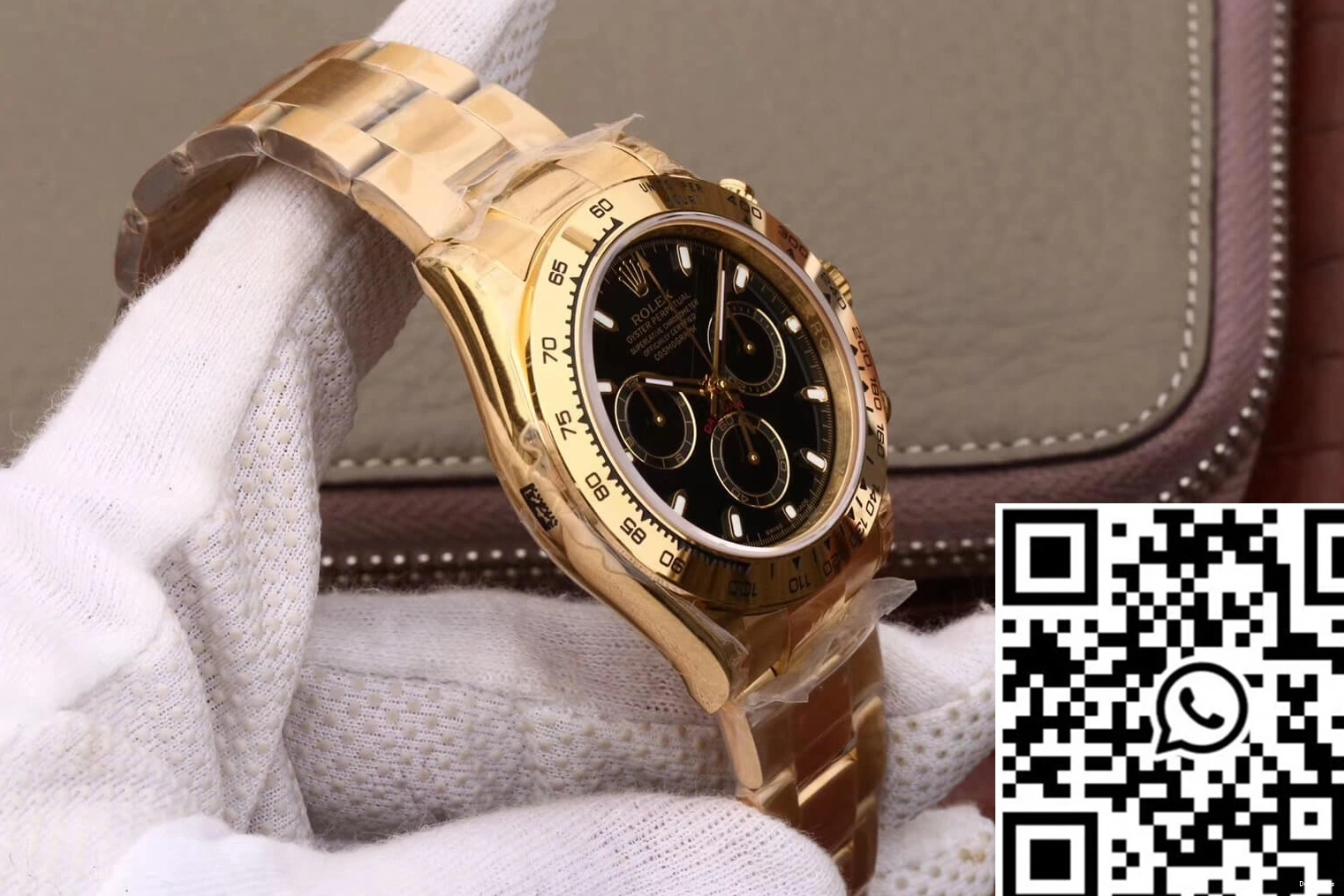 Black Cosmograph Daytona Gold Rolex Factory M116508-0004 JH Yellow Dial 0126